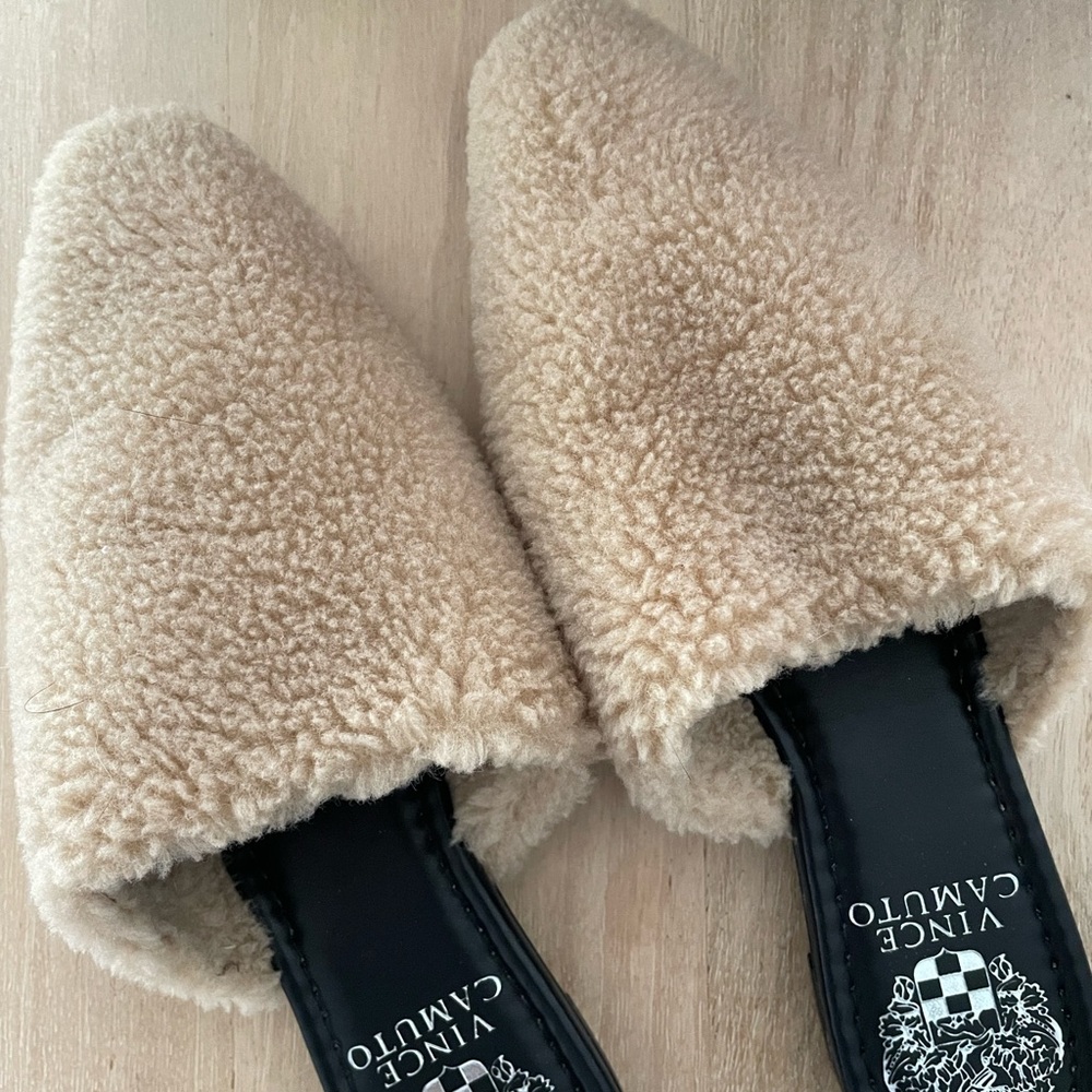 Vince Camuto Vameera Faux Shearling Slip Ons